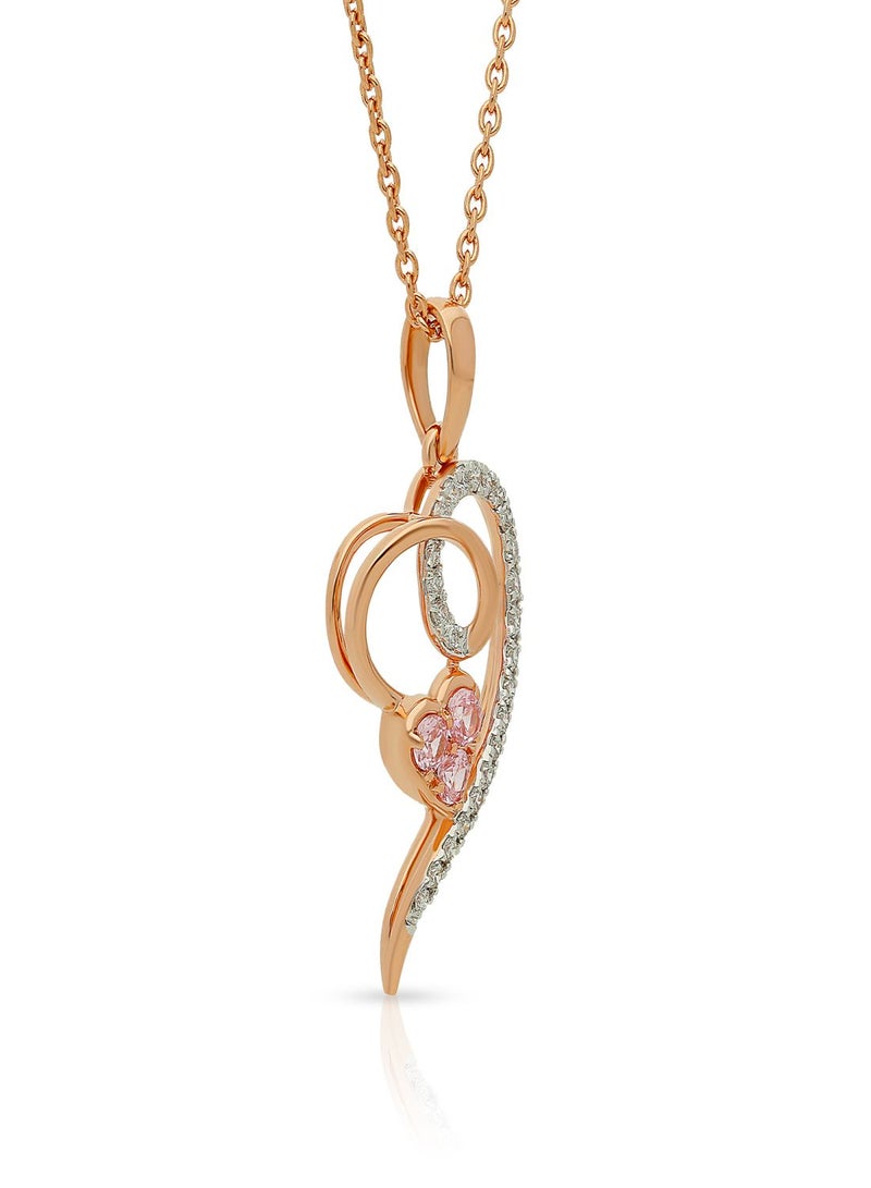 Malabar Gold and Diamonds 18 Karat 750 Purity Mine Diamond Pendant MPRGHTH039PN1 - Image 2